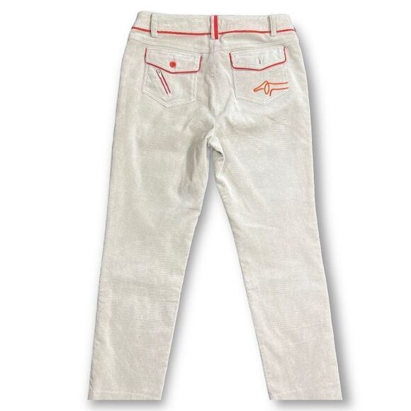 Louis Castel Women’s Vintage Corduroy Jeans. Khaki Color size 67/ 26 Golf Pants - Picture 4 of 12